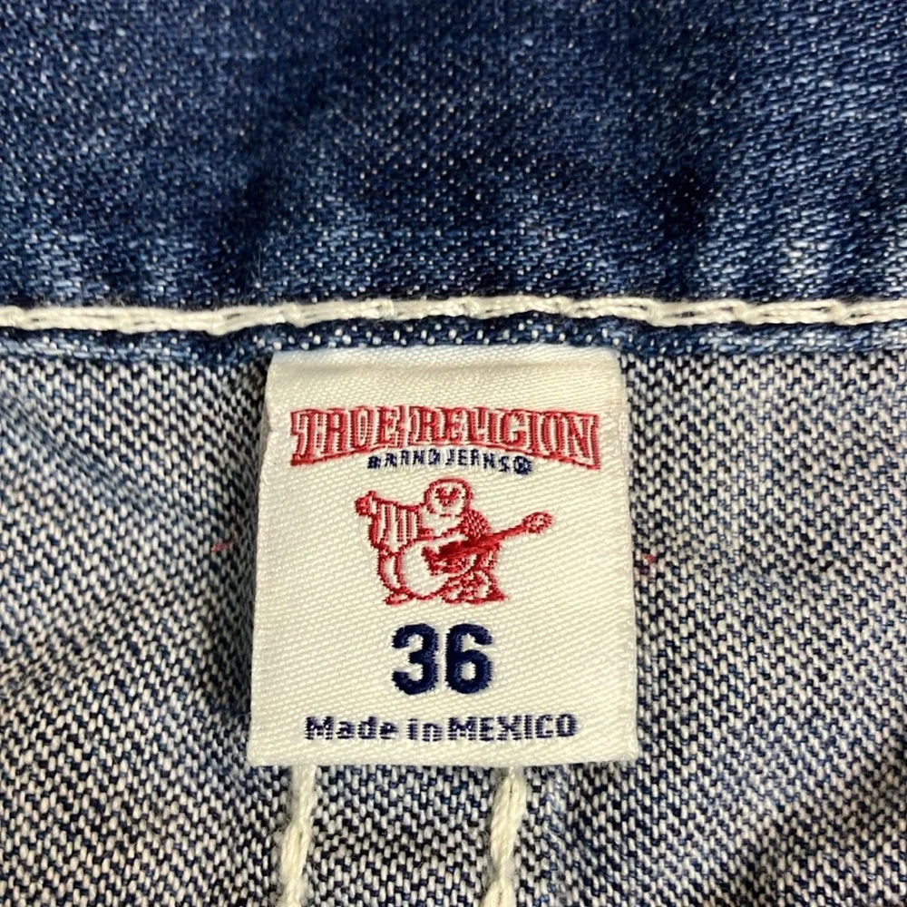 True Religion Straight Fake Blood Splatter Zola Movie Prop Jeans Men’s size‎ 36